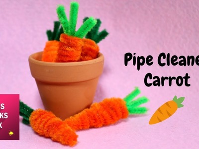 Easy pipe cleaner carrot DIY Tutorial | Easter Craft.