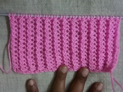 Easy single color knitting pattern no.161|हिंदी