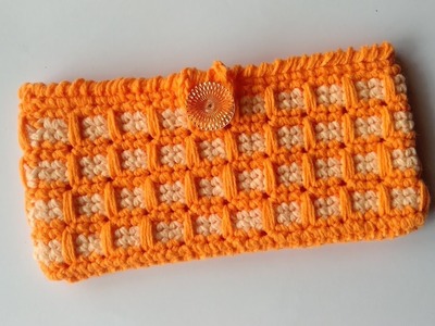 How to Crochet a Phone Pouch (using Spike Stitch)