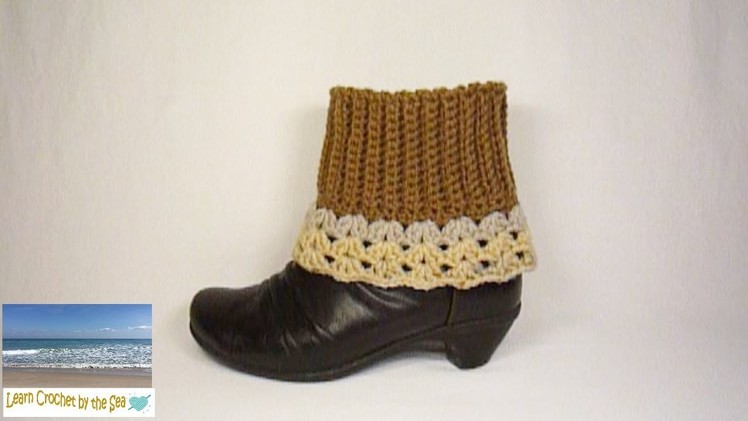 How to Crochet Boot Cuffs or Ankle Warmers!  :o) FREE pattern in description box below!