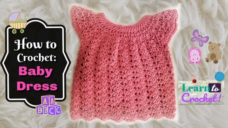 How to Crochet Easy Baby.Toddler Dress for Beginners | ❤LifeWithLisa343????