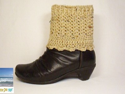 How to Crochet Lacey Boot Cuffs or Ankle Warmers!  :o)  FREE pattern in description box below!