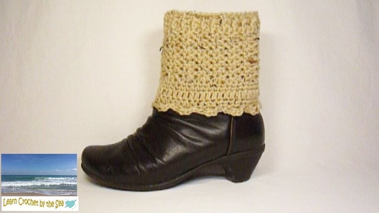 How to Crochet Lacey Boot Cuffs or Ankle Warmers!  :o)  FREE pattern in description box below!