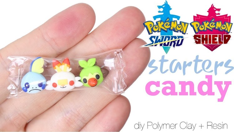 How to DIY Pokemon Gen 8 Starters Pokemon Sword Shield Candy Polymer Clay.Resin Tutorial
