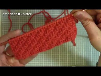 How to Knit a Diagonal Stitch #howtoknit #knitting