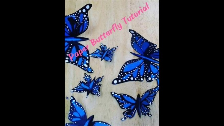 How to make a Beautiful Paper Butterfly Easily. Easy Paper Butterfly Tutorial