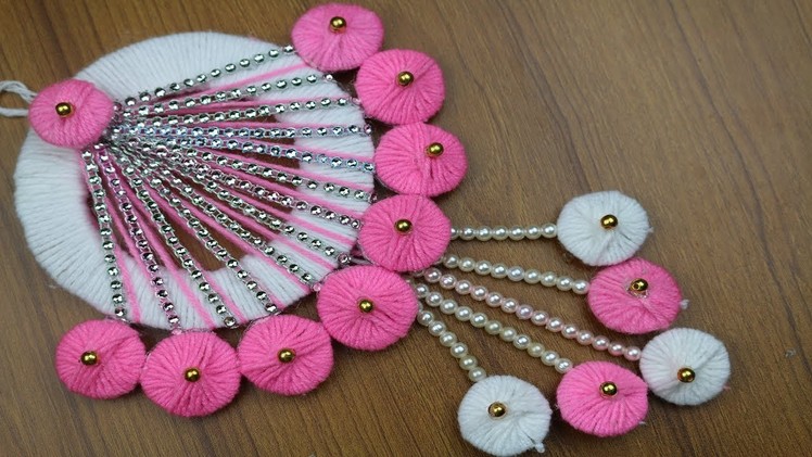 How to Make Door Hanging Using Woolen & Beads - Woolen Craft Idea - Woolen Design - Best reuse ideas