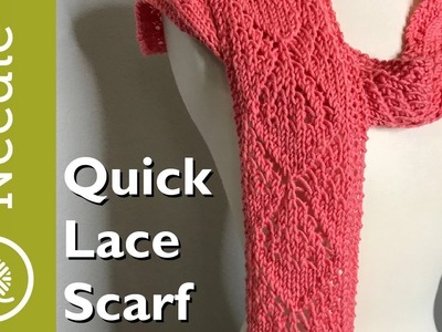 Knit | Quick Lace Scarf (Lg Diamond Pattern)