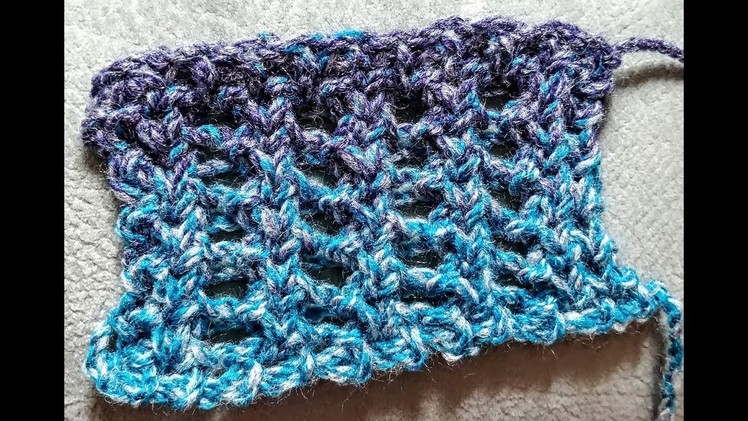 Lacy Trellis Stitch  Loom Knit
