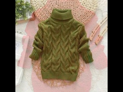 Latest kids collections_ Kids high neck sweater