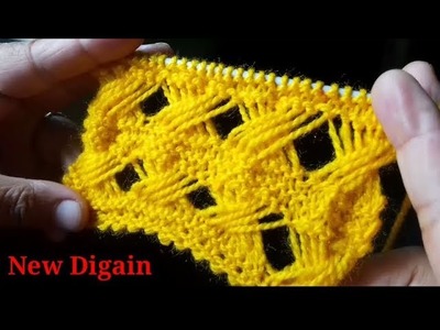 New Letest Digain sweater || scarf knitting design in hindi ||