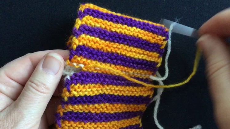 Perfect Garter Stitch Join