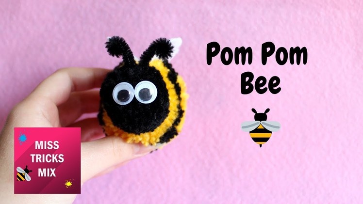 Pom Pom Bee DIY Tutorial | Spring Crafts.