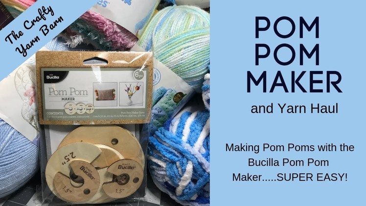 Pom Pom Maker by Bucilla - Easy to Use. .and check out this Yarn Haul