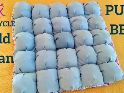 Recycle your Old Jeans into a Bubble Bed or Puff Bed for Babies or Puppies | Sewing | Knotty Threadz