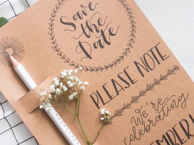 Save the Date card - DIY Tutorial