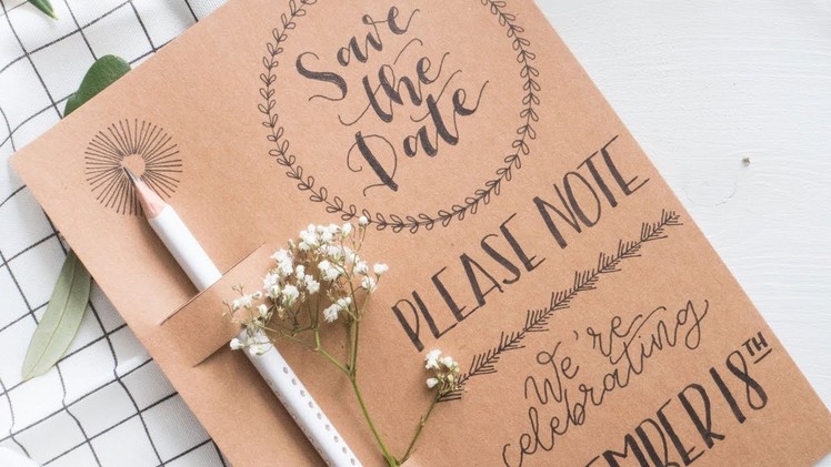 Save the Date card - DIY Tutorial