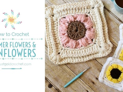 Sunflower Afghan Crochet Pattern | Afghan Blocks | Full Tutorial | Stitch Explorer