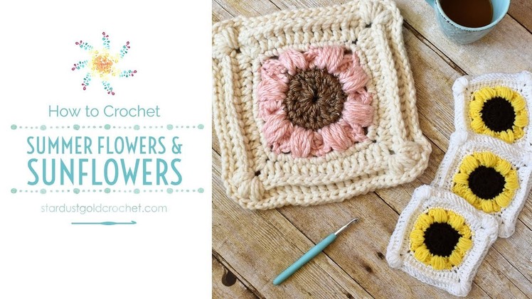 Sunflower Afghan Crochet Pattern | Afghan Blocks | Full Tutorial | Stitch Explorer