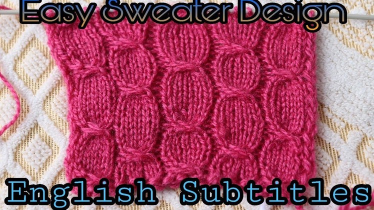 All type Sweater Knitting Pattern in Hindi | English Subtitles |