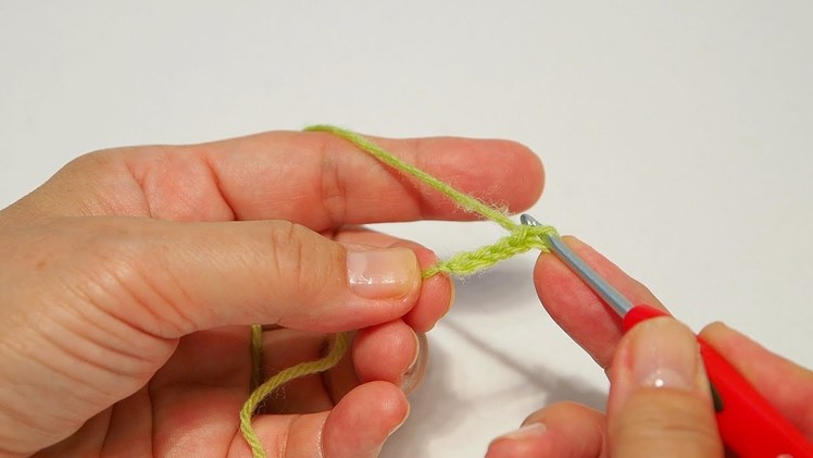 Amigurumi basic lesson 08 : How to knit the string parts from a chain