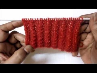 Beautiful braid knitting design in red colour