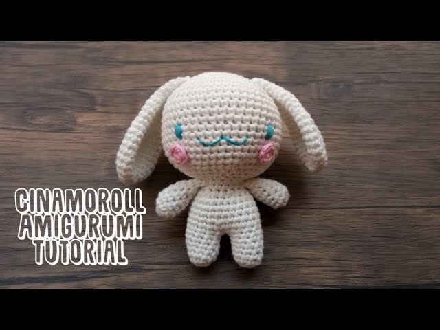 CINNAMOROL AMIGURUMI CROCHET TUTORIAL, TUTORIAL BONEKA RAJUT CINNAMOROLL