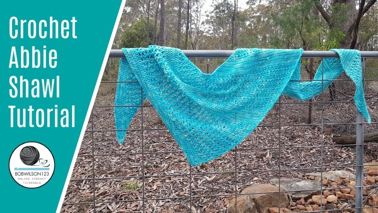 Crochet Abbie shawl tutorial #crochet #crochetshawlpattern