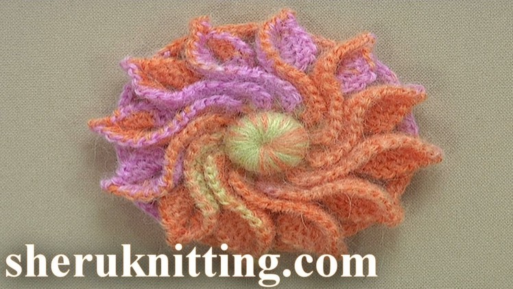 Crochet Flower with Trimmed Petals  Tutorial  199