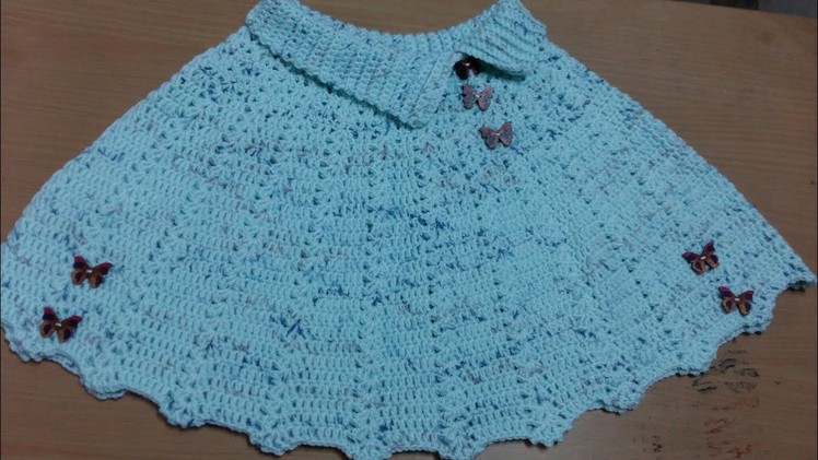 Crochet poncho for 2years little girl (English) part 1