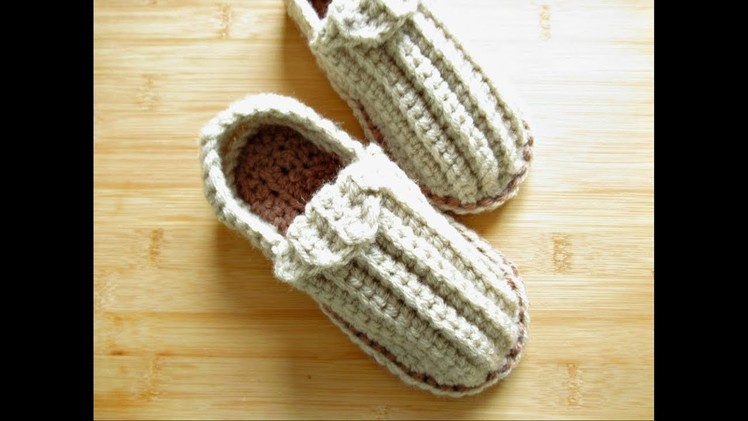 Crochet slippers shoes Child 6.7"-7" sole 4-5 years approx Designed by Happy Crochet Club