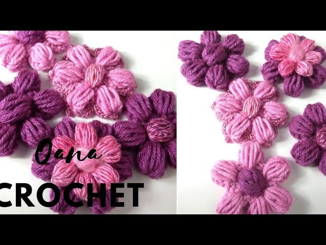 Crochet the perfect puff flower by Oana