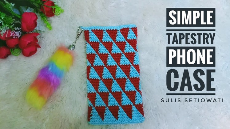 Crochet || tutorial phone case || simple tapestry