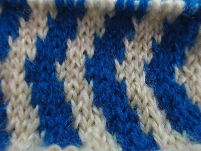 Double colour knitting pattern# 28.Knitting design. Sweater design -ladies, gents ,kids.Hindi