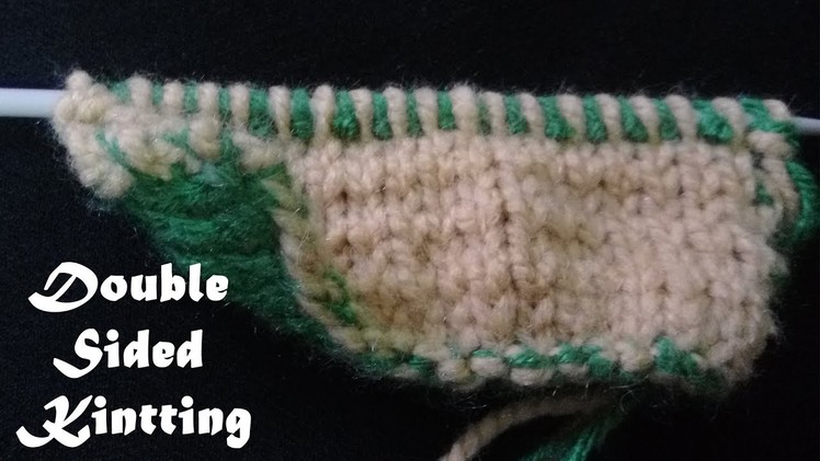 Double sided Knitting with two color | 2 color Knitting
