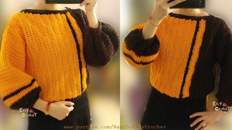 Easy Crochet: Crochet Sweater (pullover) #10