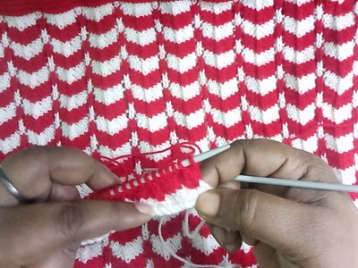 Easy Two color knitting pattern no.90|Hindi