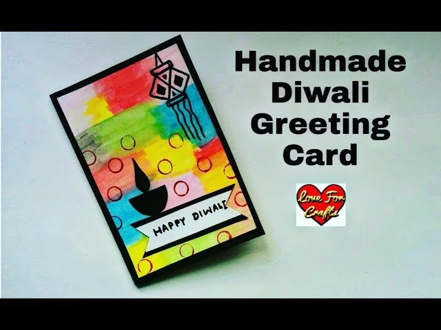 Handmade Diwali Greeting Card | How to Make Diwali Card