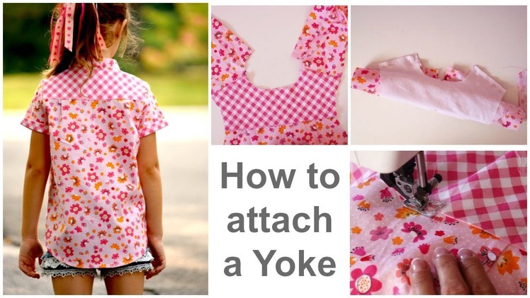 How to attach.sew a Yoke - Cool Shirt - Learn to sew with Marina
