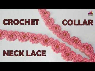 How to CROCHET NECK COLLAR LACE #2 [in ENGLISH] LATEST DESIGN [DIY] - 063