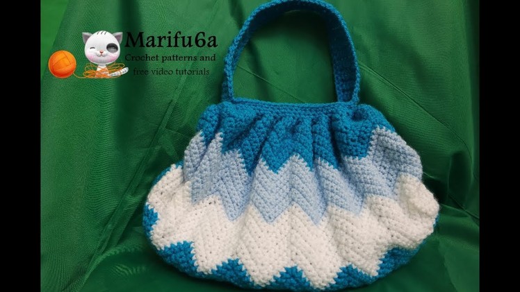 How to crochet zigzag purse bag free tutorial