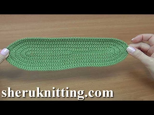 How to Do Crochet Sole Tutorial 294