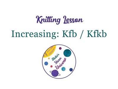 How to increase knitting | How to kbf. kfbf