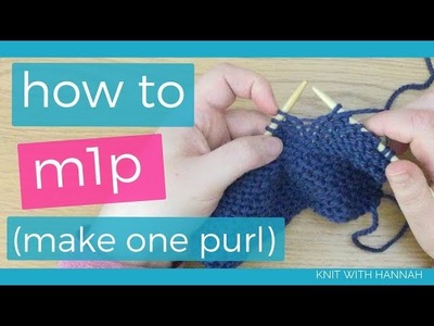 How To Increase On A Purl Row