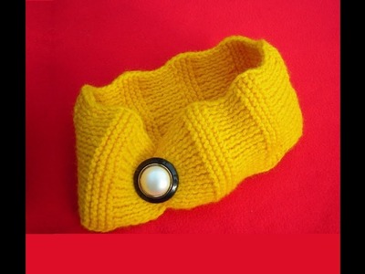How to Knit a Ripple Headband Ear Warmer - Easy Knitting Pattern for Beginners