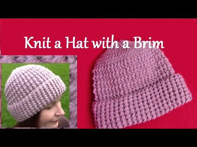 How to Knit Ribbed Hat - Knitting Pattern - Knitted Winter Hat - Tutorial