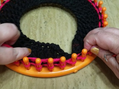 How to loom knit a hat