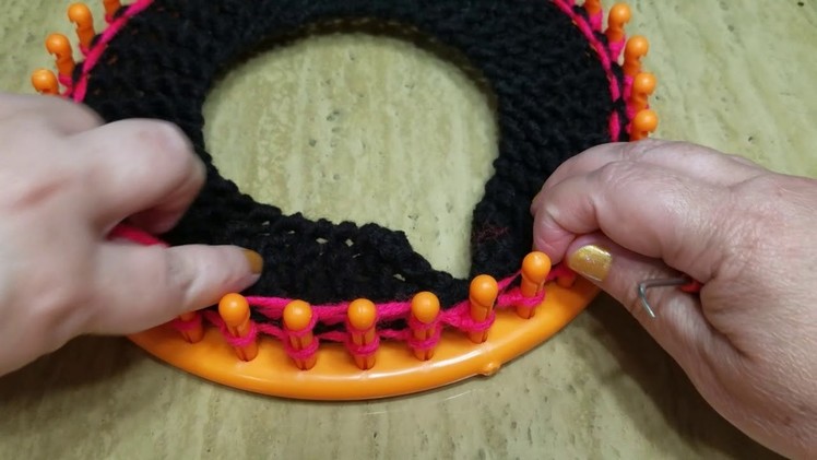 How to loom knit a hat