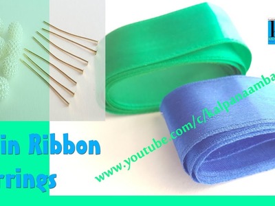 How to make 2 different types Tassel Earrings from Satin Ribbon  || Layered Tassel Earrings making