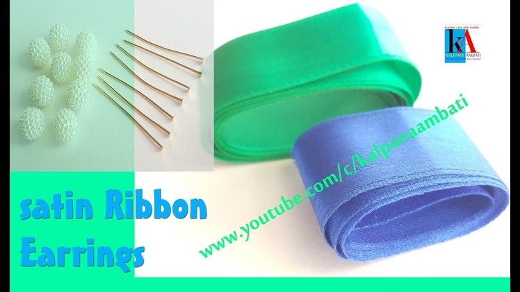 How to make 2 different types Tassel Earrings from Satin Ribbon  || Layered Tassel Earrings making